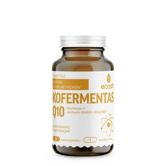 ECOSH Kofermentas Q10, ubichinonas ir ubichinolis, N30