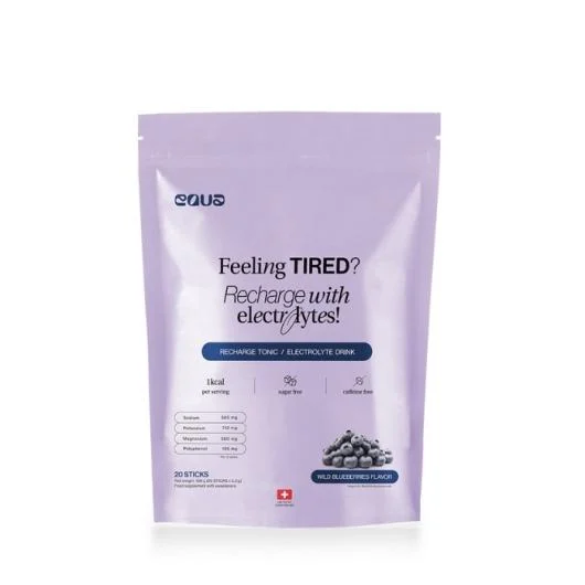 EQUA elektrolitų gėrimas 'Recharge Tonic - Wild Blueberries' N20