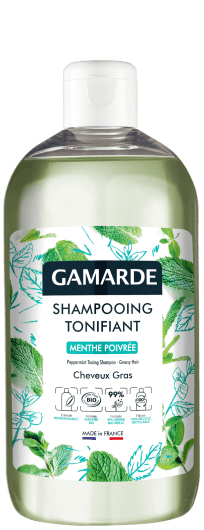 GAMARDE SHAMPOOING TONIFIANT tonizuojantis šampūnas riebiai galvos odai, 500 ml