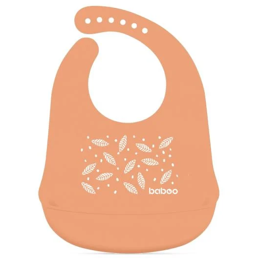 Baboo silikoninis seilinukas, 4+ mėn, oranžinė, Peachy Keen