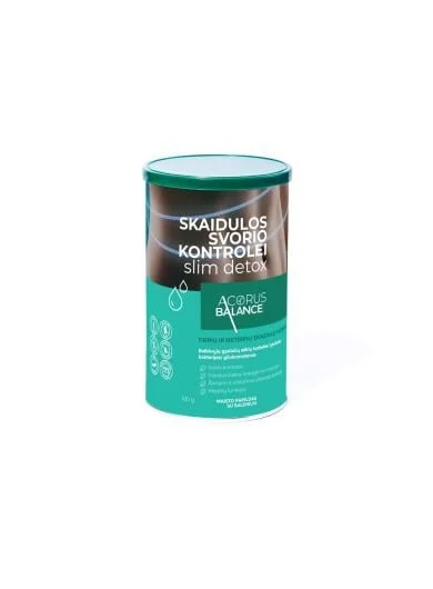 ACORUS BALANCE skaidulos svorio kontrolei SLIM DETOX FIBER, 180 g