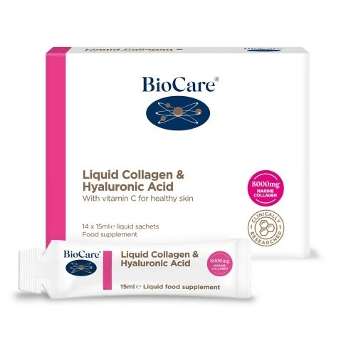 BIOCARE skystas kolagenas ir hialiurono rūgšties kompleksas, 15 ml