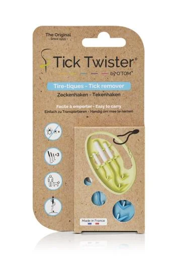 TICK TWISTER ERKIŲ TRAUKIKLIŲ KOMPLEKTAS SU PRISEGAMU LAIKIKLIU