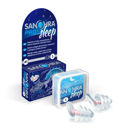 SANOHRA ausų kištukai miegui PRO SLEEP S, N2