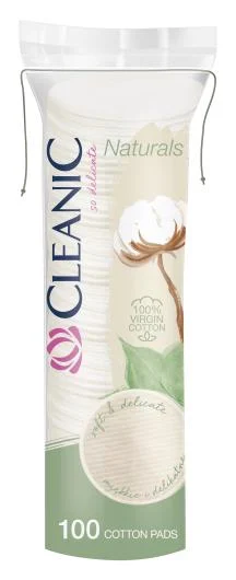 CLEANIC NATURALS vatos diskeliai, 100 vnt.