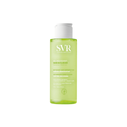 SVR SEBIACLEAR GEL MOUSSANT gelinis prausiklis riebiai odai, 100 ml