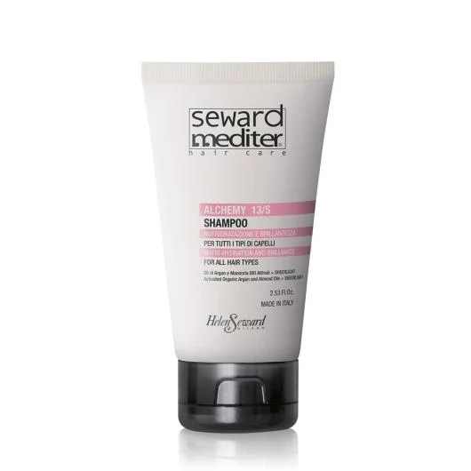 HELEN SEWARD Mediter Alchemy 13/S blizgesio suteikiantis šampūnas su arganų aliejumi, 75 ml
