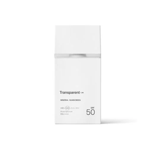 TRANSPARENT LAB Mineral Sunscreen mineralinė apsauga veidui SPF50 - Light, 100 ml