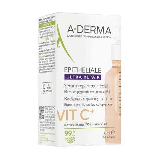 A-DERMA Epitheliale Ultra Repair Vit C+ serumas, 30 ml