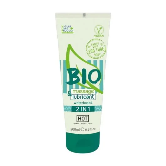 HOT Bio 2 in 1 vandens pagrindo lubrikantas, 200 ml