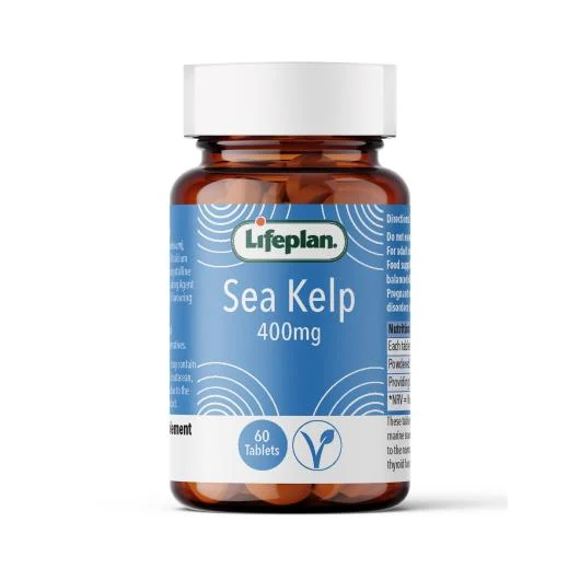 LIFEPLAN Sea Kelp rusvųjų jūrų dumblių tabletės, 400 mg, N60