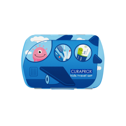 CURAPROX KIDS kelioninis rinkinys Travel Set, mėlynas, N1