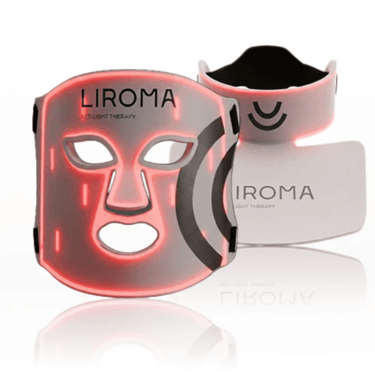 LIROMA® LED terapinė raudonos šviesos ir artimų infraraudonųjų spindulių veido, kaklo ir dekoltė zonos kaukė