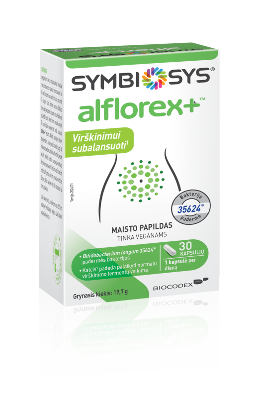 SYMBIOSYS ALFLOREX + kapsulės, N30