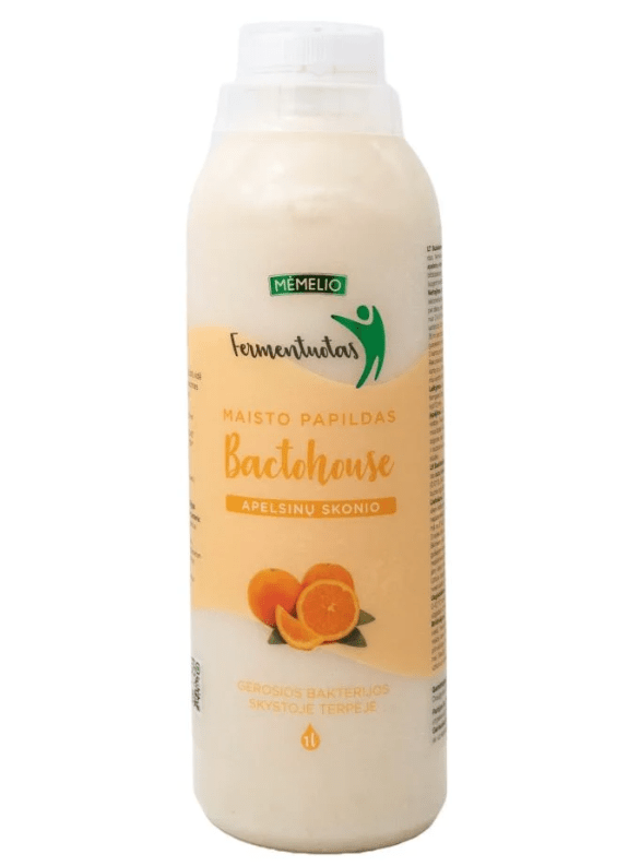 MĖMELIO FERMENTUOTAS Bactohouse apelsinų skonio, 1L