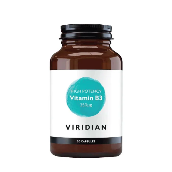 VIRIDIAN kapsulės HIGH POTENCY VITAMIN B3 N30