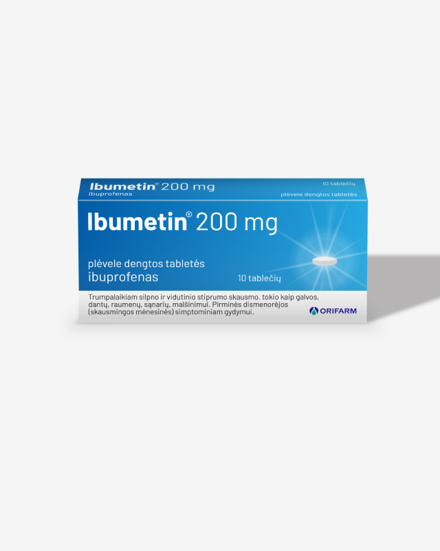 IBUMETIN 200 mg plėvele dengtos tabletės N10