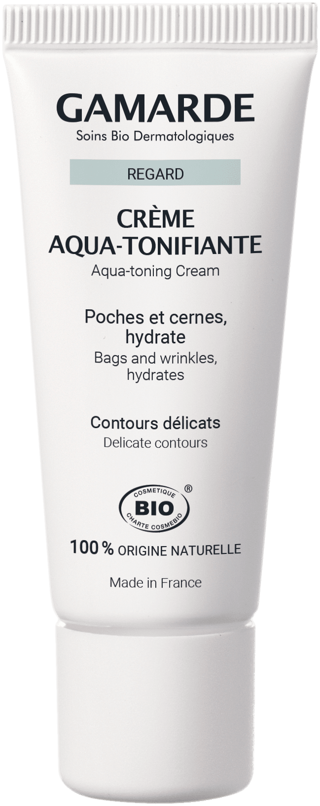 GAMARDE REGARD CREME AQUA TONIFIANTE paakių kremas, 20 g