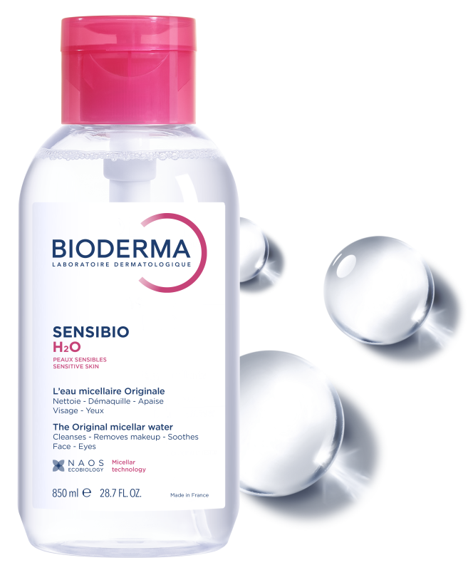 BIODERMA micelinis valomasis vanduo jautriai odai SENSIBIO H2O, 850 ml