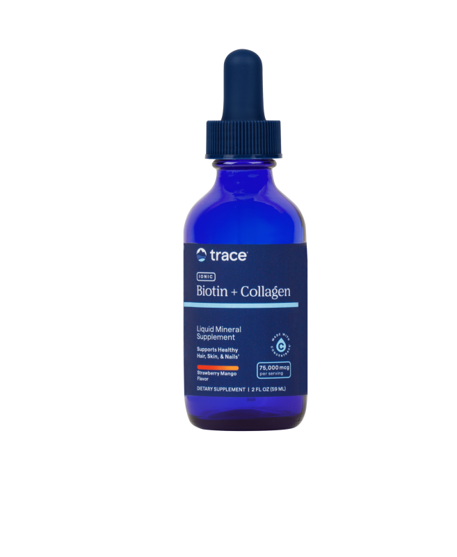 TRACE MINERALS biotinas 20000 mcg ir kolagenas 30000 mcg, 59 ml