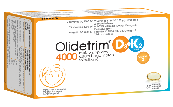 Olidetrim® 4000 D3 + K2 Omega-3 N.30
