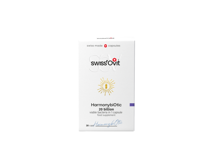 SWISSOVIT Harmonybiotic gerosios bakterijos, kapsulės, N30