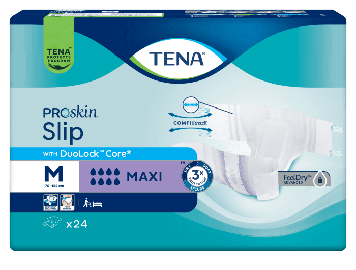 TENA Slip Maxi Anatominės sauskelnės, M, N24