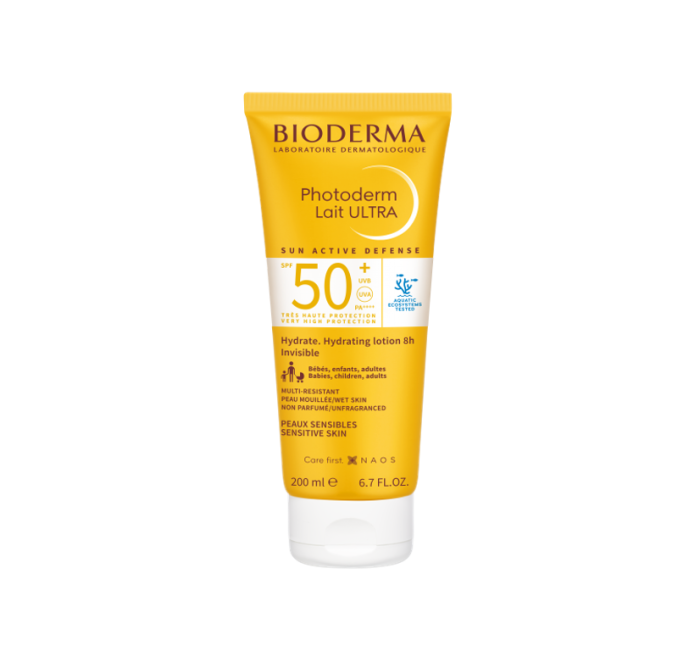 BIODERMA apsauginis pienelis nuo saulės PHOTODERM LAIT ULTRA SPF50+ 200 ml