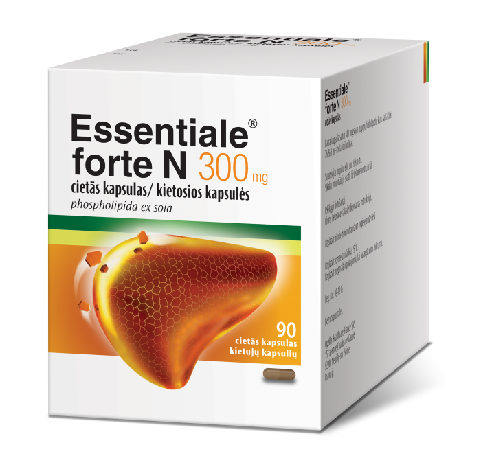 Essentiale forte N 300mg kietosios kapsulės N90