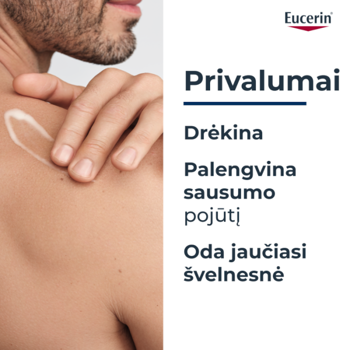 EUCERIN UreaRepair 5 % Urea kūno kremas sausai odai, 450 ml