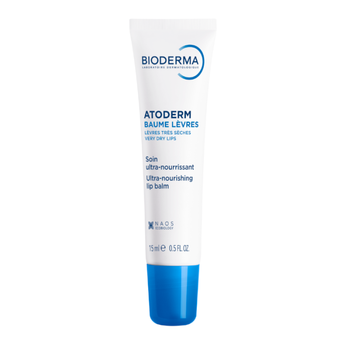BIODERMA balzamas labai sausoms lūpoms ATODERM BAUME LEVRES, 15 ml