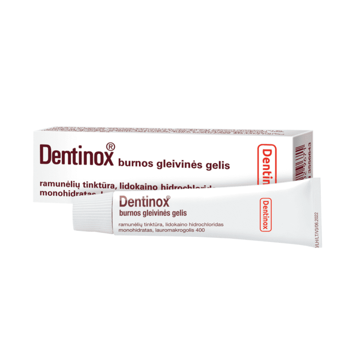 Dentinox burnos gleivinės gelis 10 g