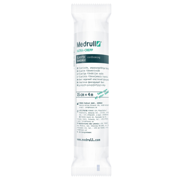 Medrull elastinis fiksuojantis tvarstis Ultra-crepp 15 cm x 4 m