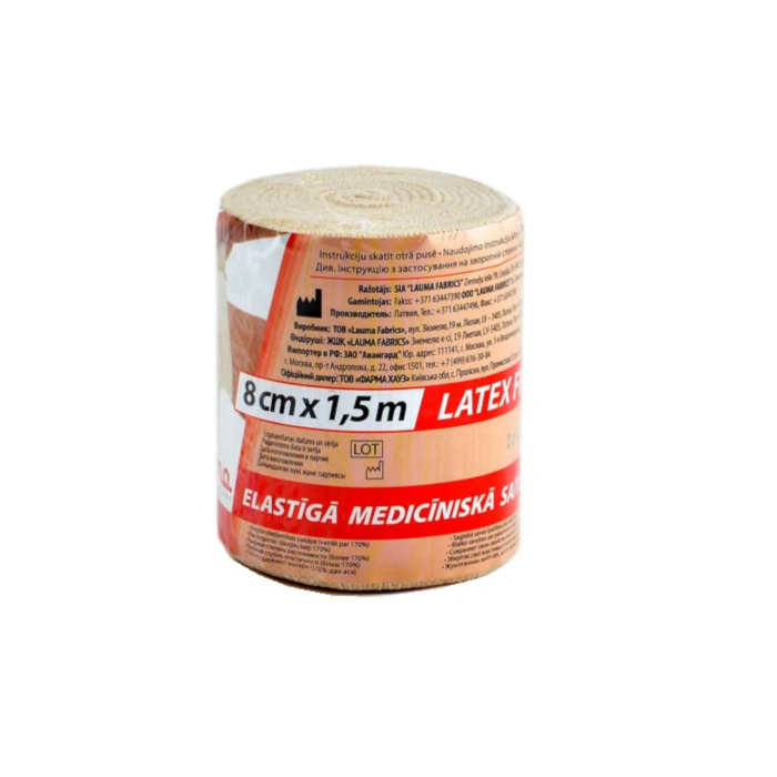 LAUMA elastinis tvarstis 8 cm x 1,5 m, N1