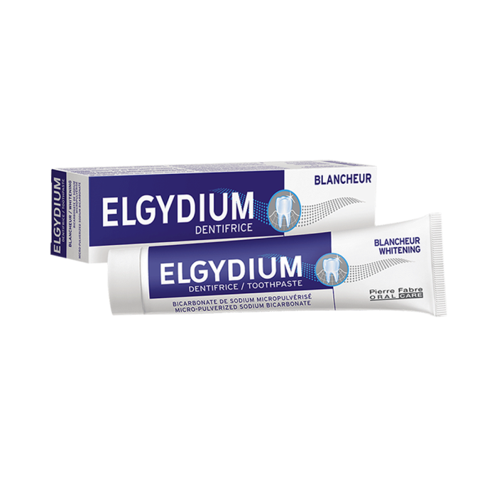 ELGYDIUM dantų pasta balinamoji WHITENING, mėtų skonio, 75 ml