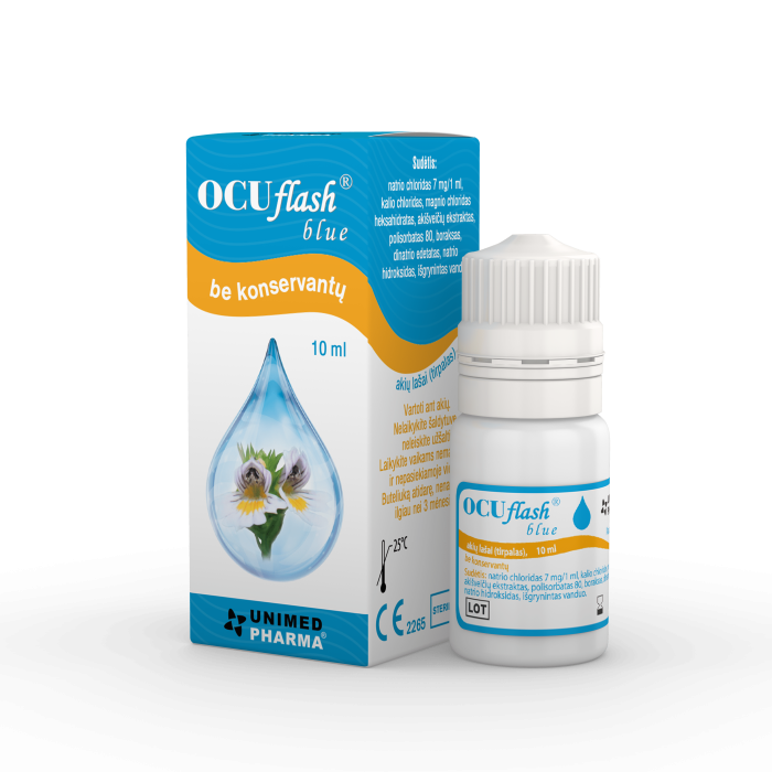 OCUFLASH blue akių lašai 10 ml