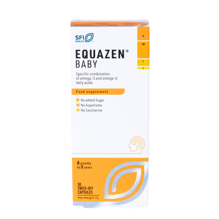 Equazen Eye Q Baby atsukamosios kapsulės kūdikiams N30