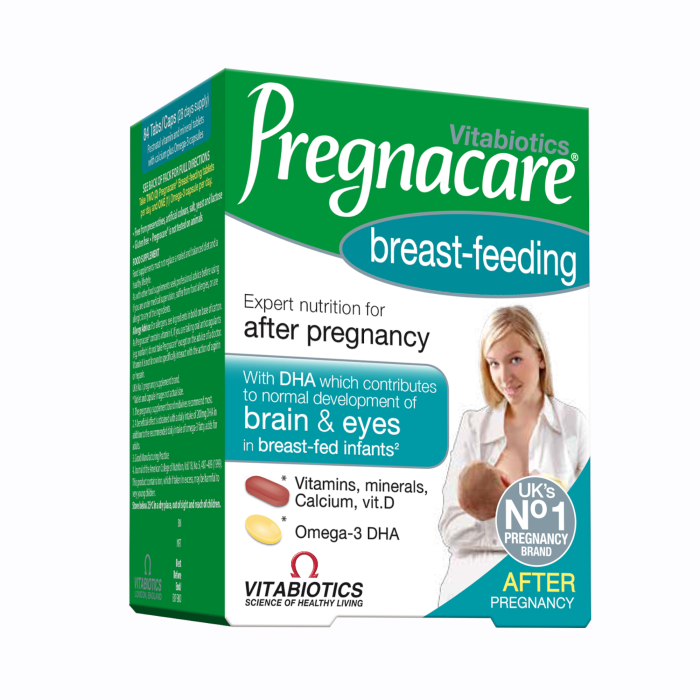 PREGNACARE BREAST-FEEDING 56 tabletės + 28 kapsulės N84