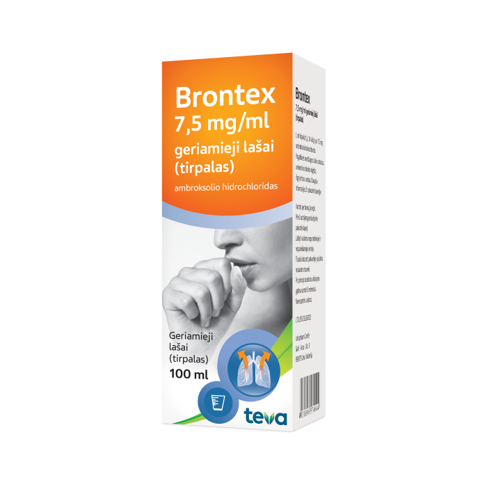BRONTEX 7,5 mg/ml geriamieji lašai 100 ml