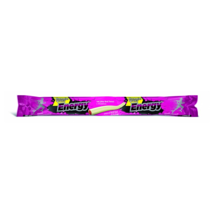 DINADAX kramtomosios lazdelės su bičių pieneliu ir vitaminais ENERGY, braškių skonio 22 g, N1