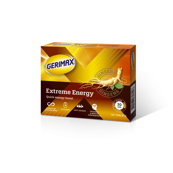 GERIMAX Extreme Energy tabletės N30