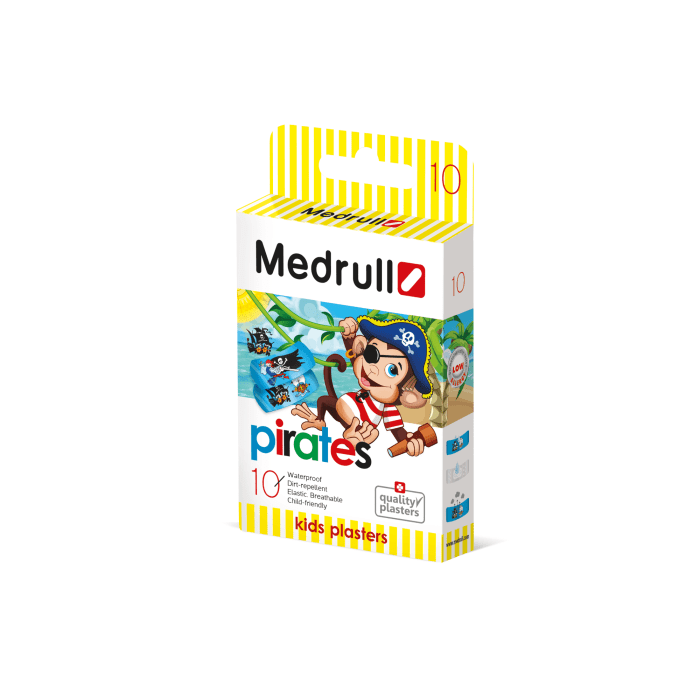 Medrull vaikiškas pleistras Piratai N10