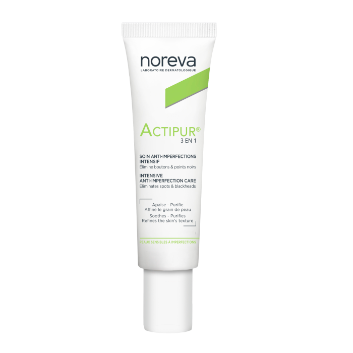 NOREVA priemonė nuo spuogų ACTIPUR 3IN1, 30 ml