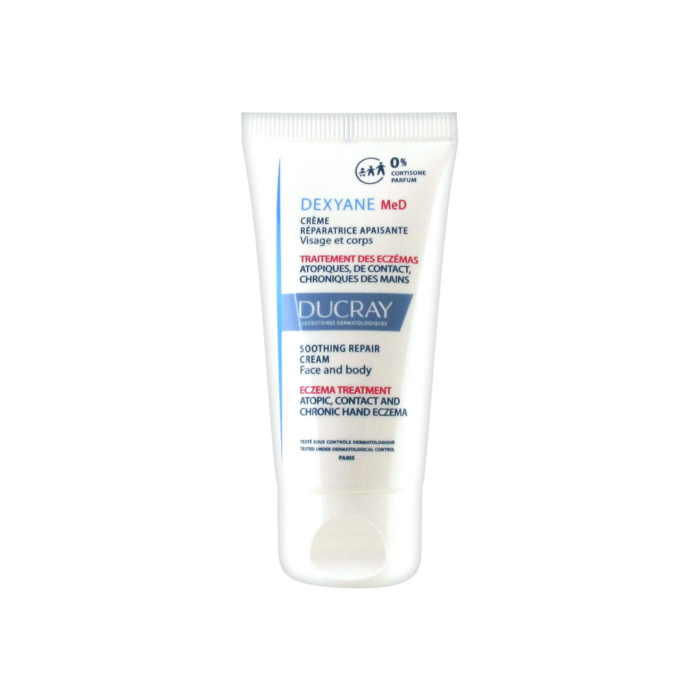 DUCRAY veido ir kūno odos kremas nuo atopinio, kontaktinio ir rankų lėtinio dermatito DEXYANE, nuo 3 mėn., 30 ml