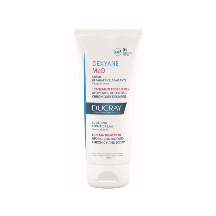DUCRAY veido ir kūno odos kremas nuo atopinio, kontaktinio ir rankų lėtinio dermatito DEXYANE, nuo 3 mėn., 100 ml