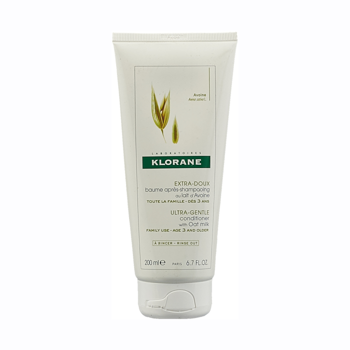 KLORANE balzamas visų tipų plaukams su avižų pieneliu Oat 200 ml