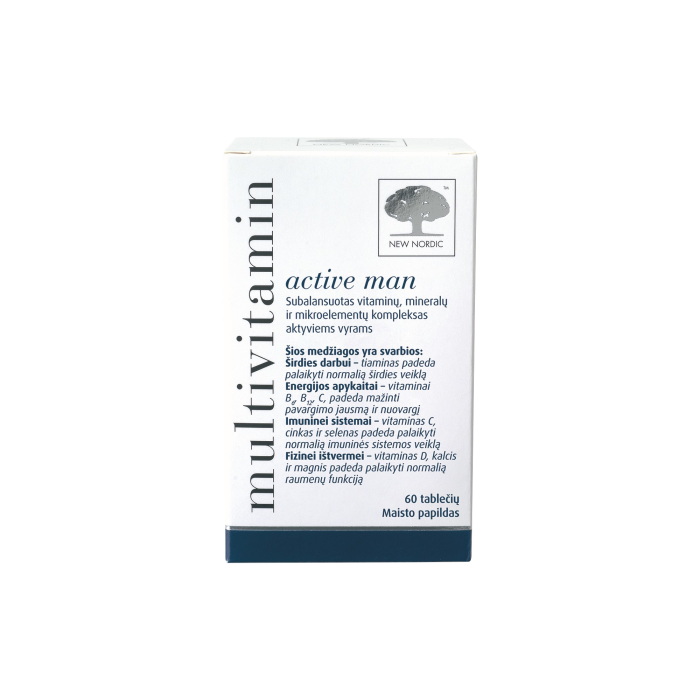 MULTIVITAMIN multivitaminai vyrams ACTIVE MAN N60