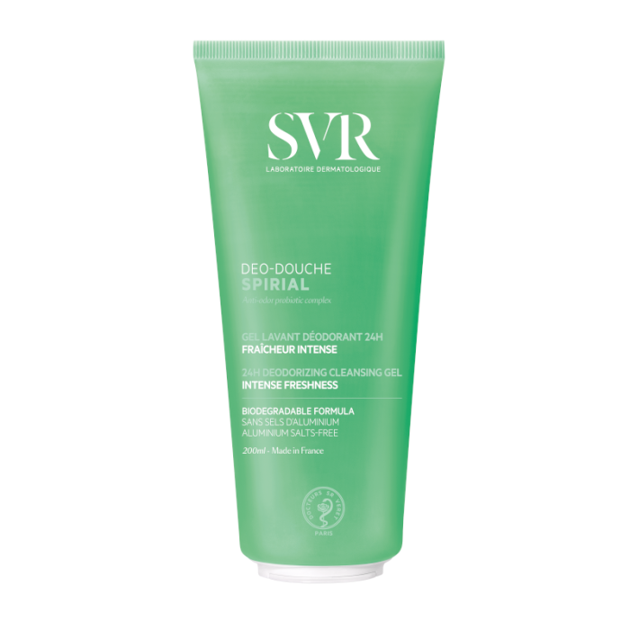 SVR kūno prausiklis su probiotikais jautriai odai SPIRIAL DEO-DOUCHE, 200 ml