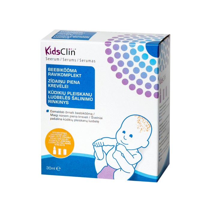 KidsClin Serumas kūdikių pleiskanų luobelės šalinimo rinkinys 3IN1, 30 ml