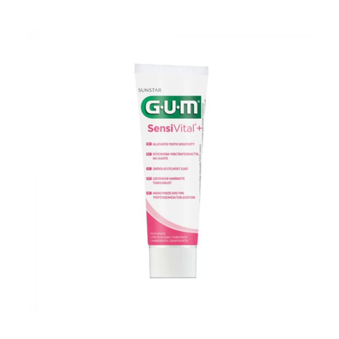 GUM dantų pasta SENSIVITAL+ , švelnaus mėtų skonio, 75 ml